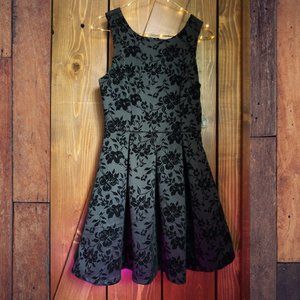 Velvet A-Line Flare Cocktail Dress